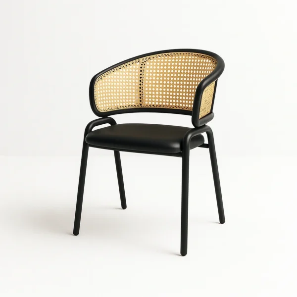 Arcane dining chair featuring modern sophistication design with premium upholstered seating.