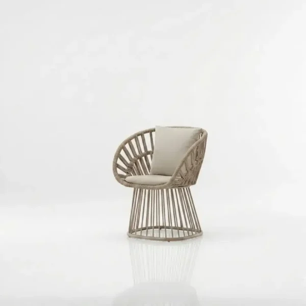 Woven Rope Outdoor Dining Chair, Patio dining chair