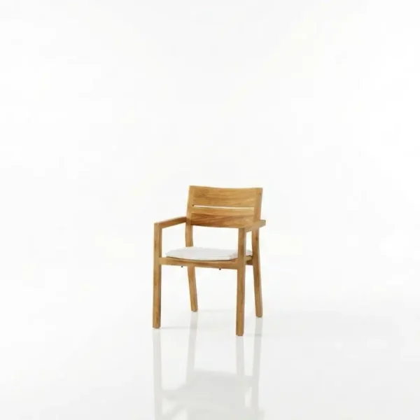 Teak outdoor dining chair, modern dining chair