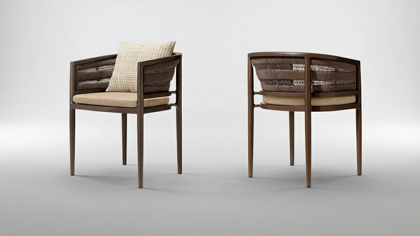 Aluminium outdoor dining chair, outdoor dining chair