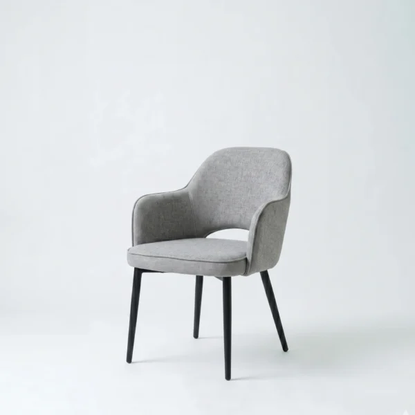 Paris dining chair featuring timeless charm and a distinctive keyhole backrest.