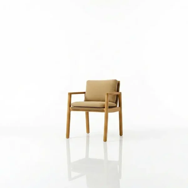 Wicker patio dining chair