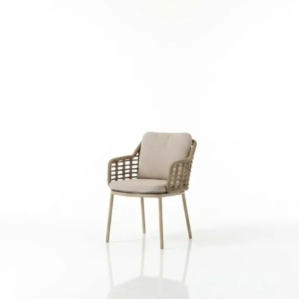 weave rope patio dining chair, Aluminium chair, outdoor dining chair