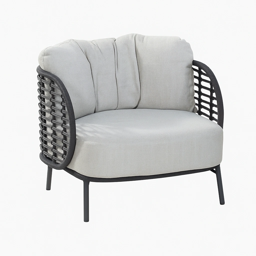 Outdoor single seater lounge chair, Elegant Lounge Chair,
