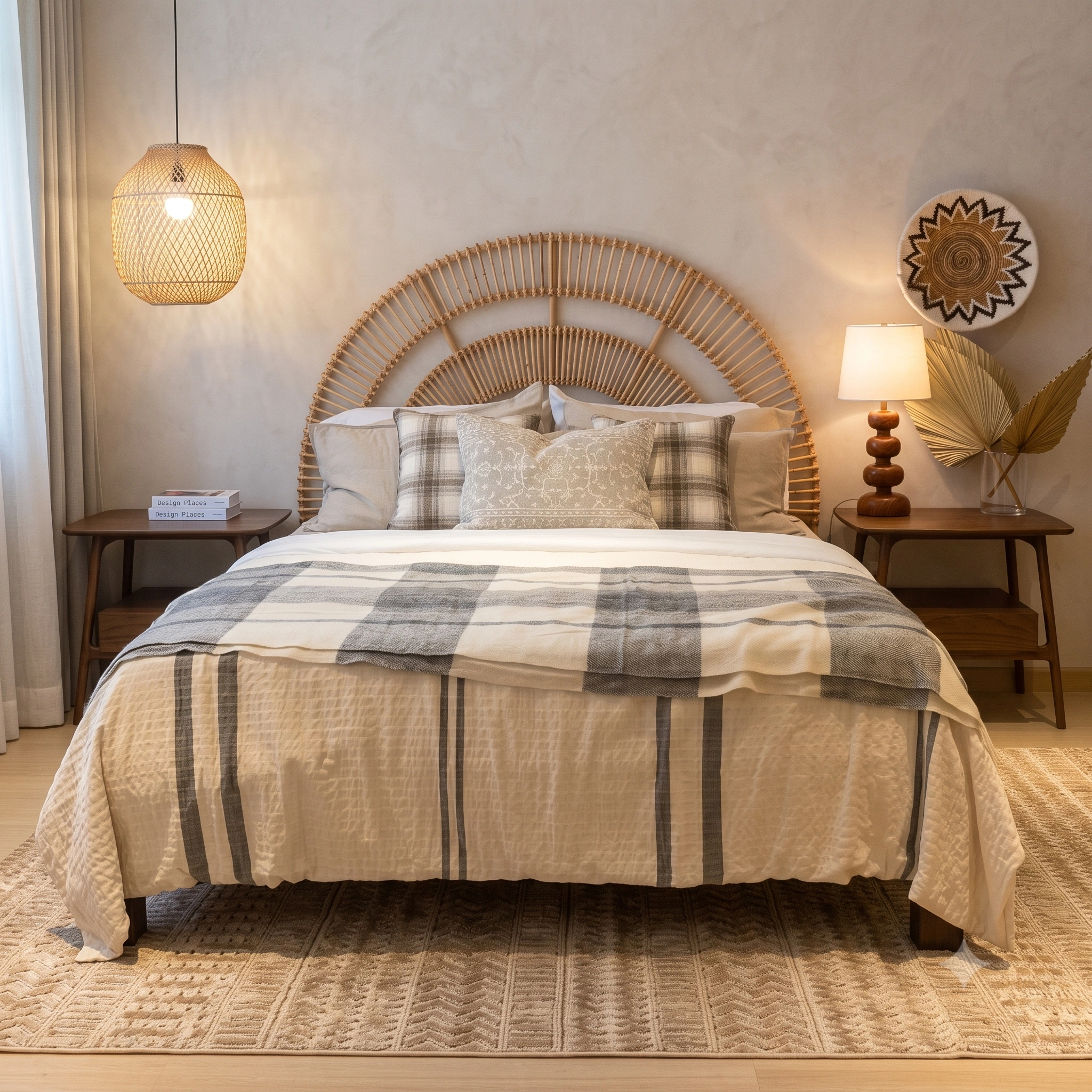 Rattan Decor Bed for showroom