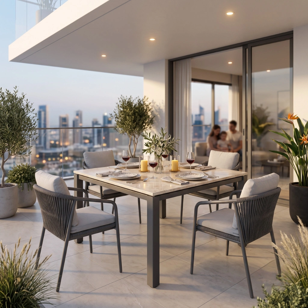 KOSU SINTERED STONE OUTDOOR DINING TABLE S100 - Image 3