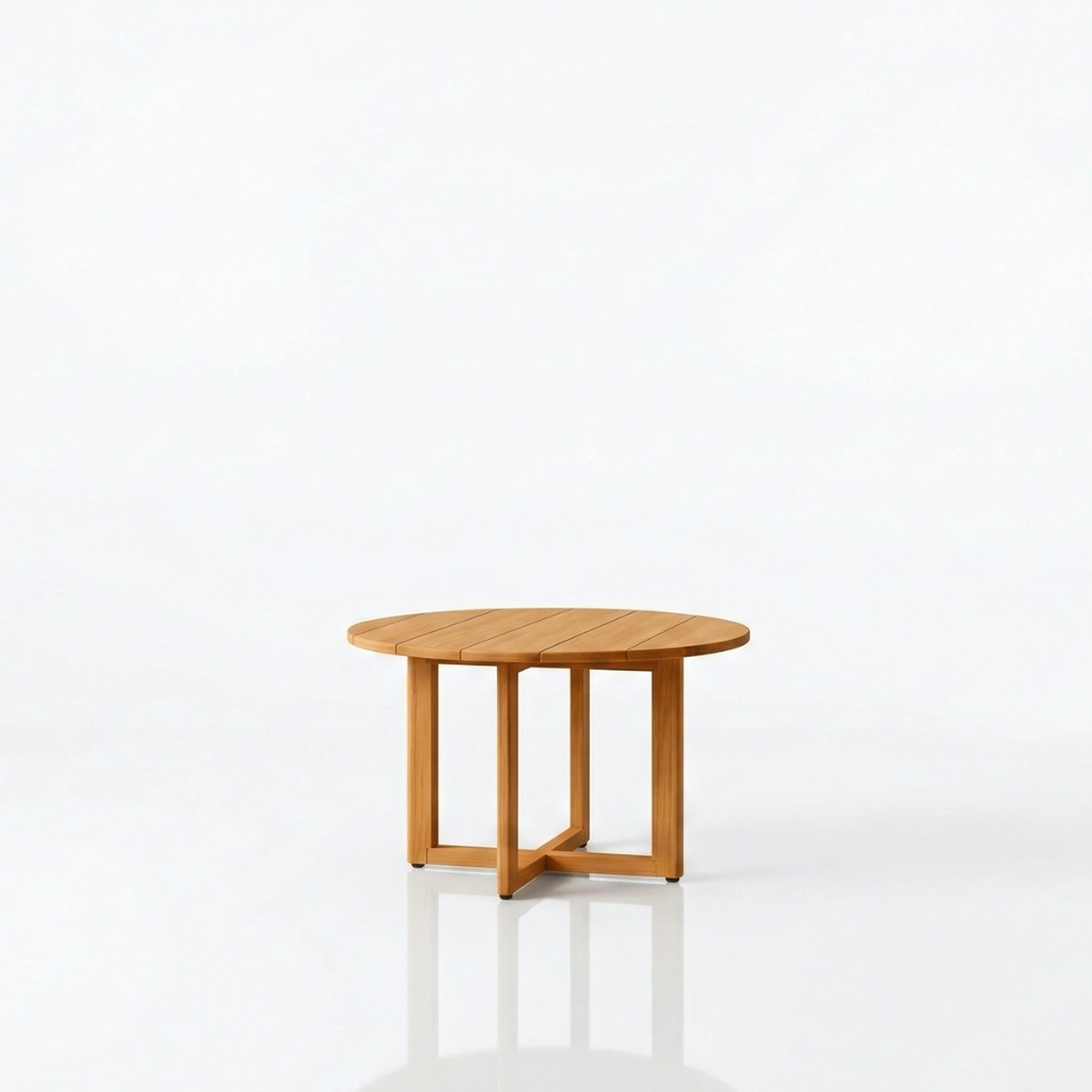 SENARA ROUND TEAK DINING TABLE
