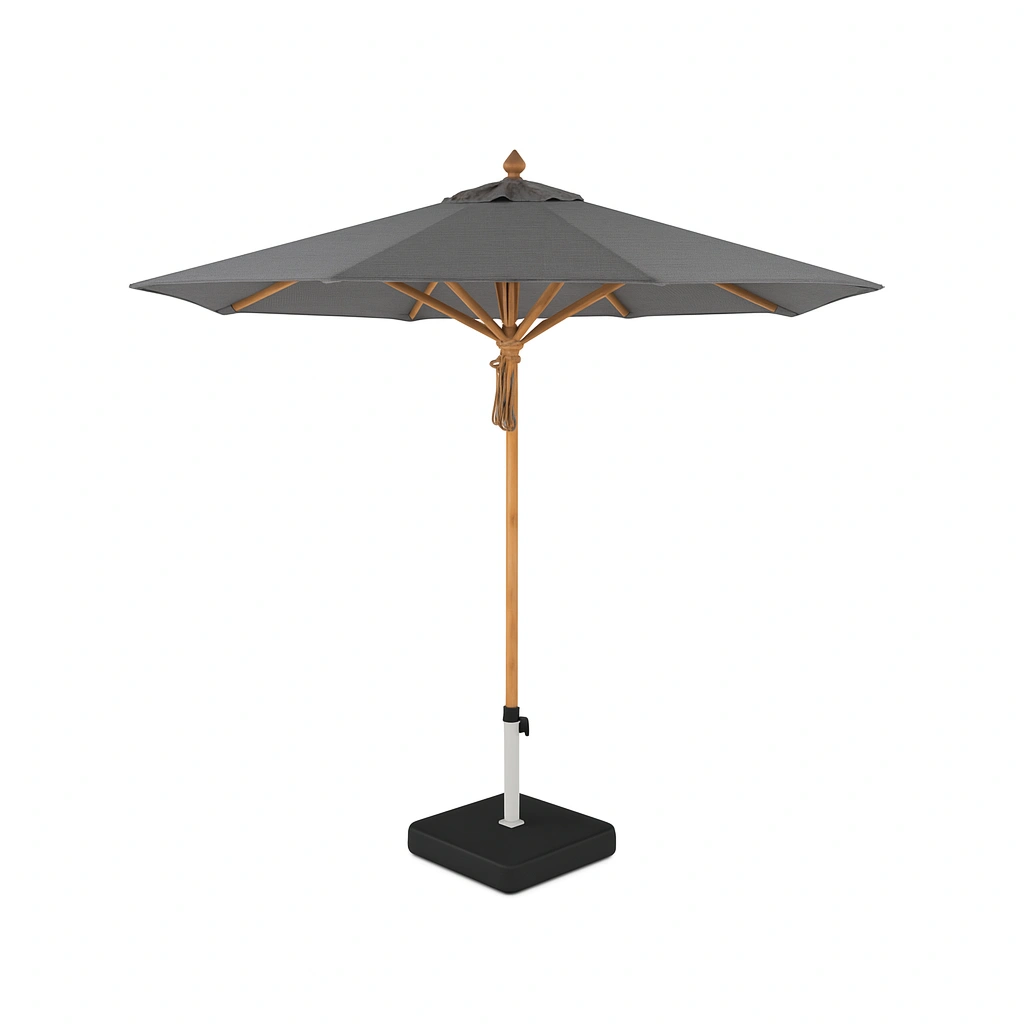 TEAK WOOD SQUARE PARASOL