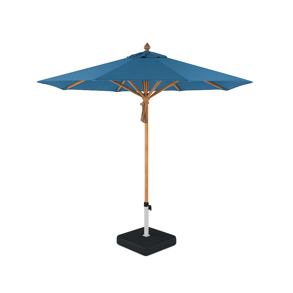 TEAK WOOD TILT MECHANISM PARASOL SQUARE