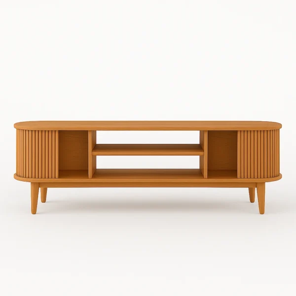 Kawan TV Console by Urban Maisons front view in living room setting
