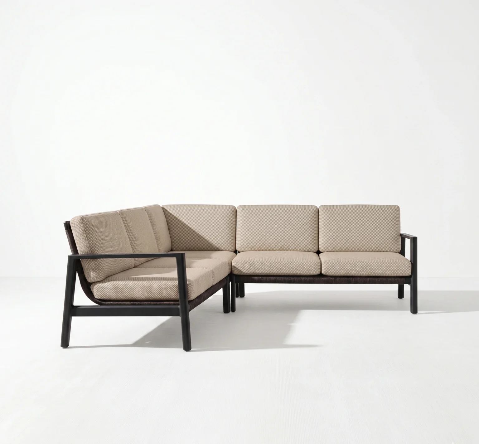 SENARA L SHAPE SOFA – ALUMINUM