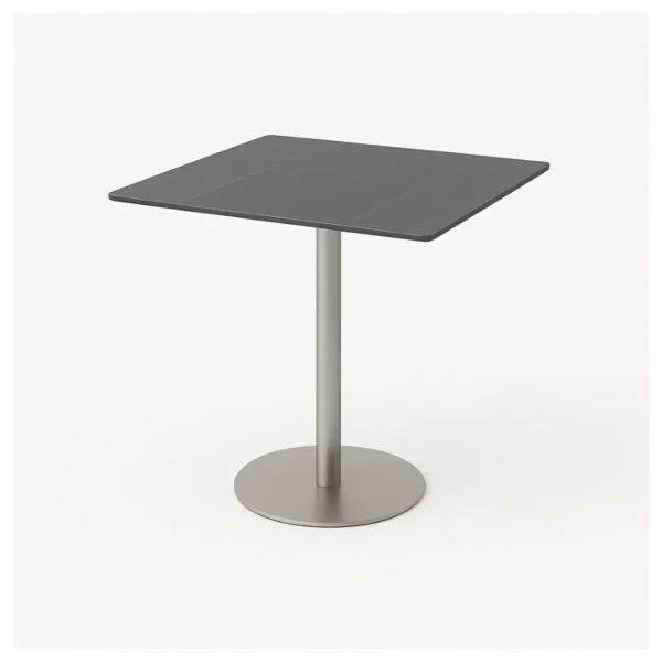 Close-up of Pheno dining table surface showing natural wood grain texture