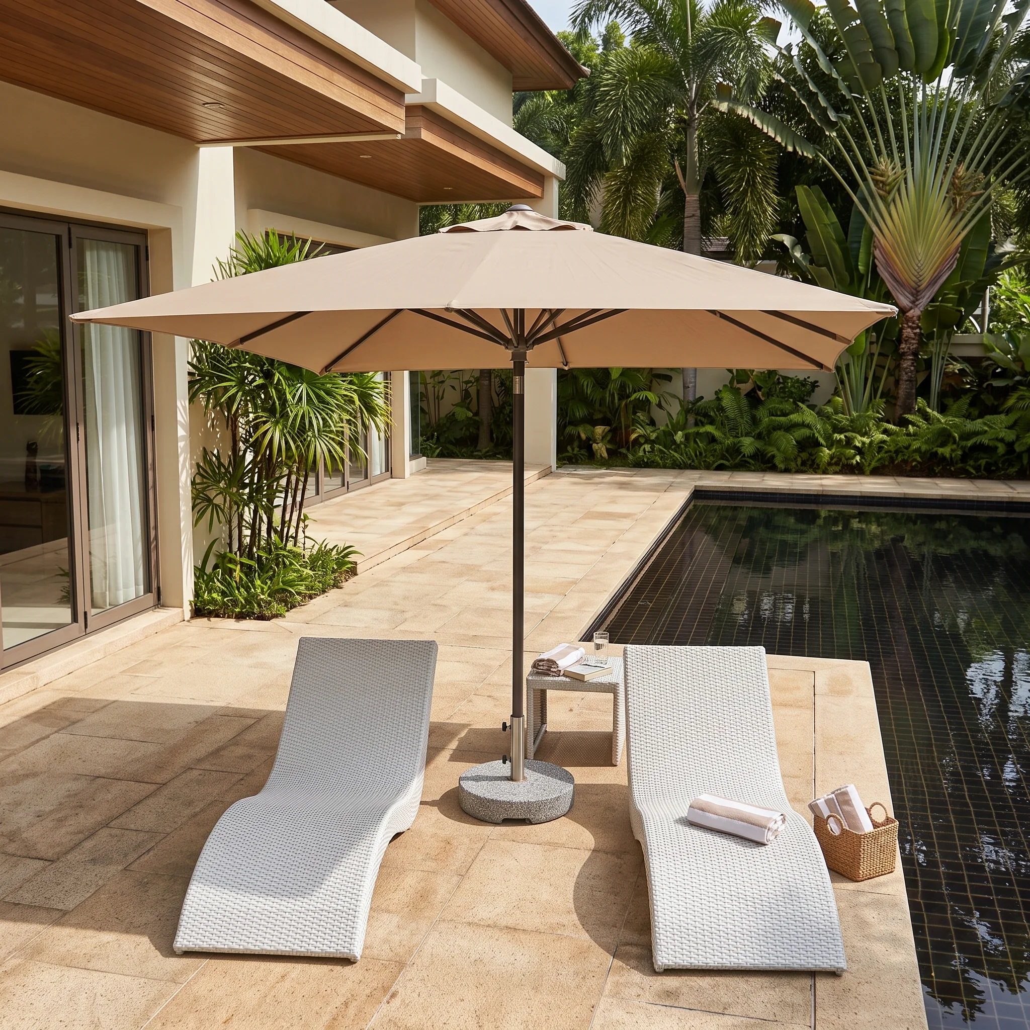 SOLIS ALUMINIUM SQUARE PARASOL - Image 2