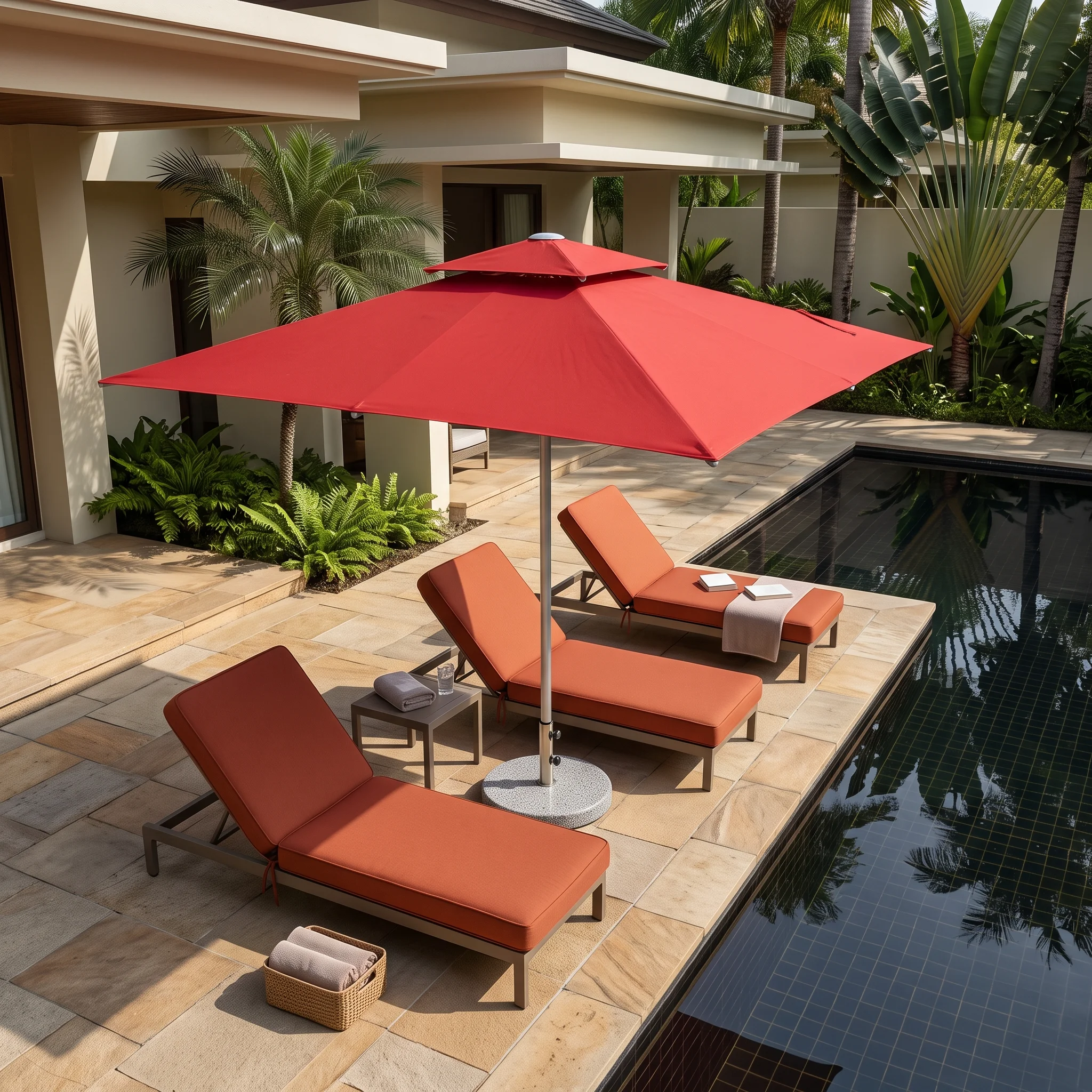 SOLIS HYDRAULIC SQUARE PARASOL - Image 2