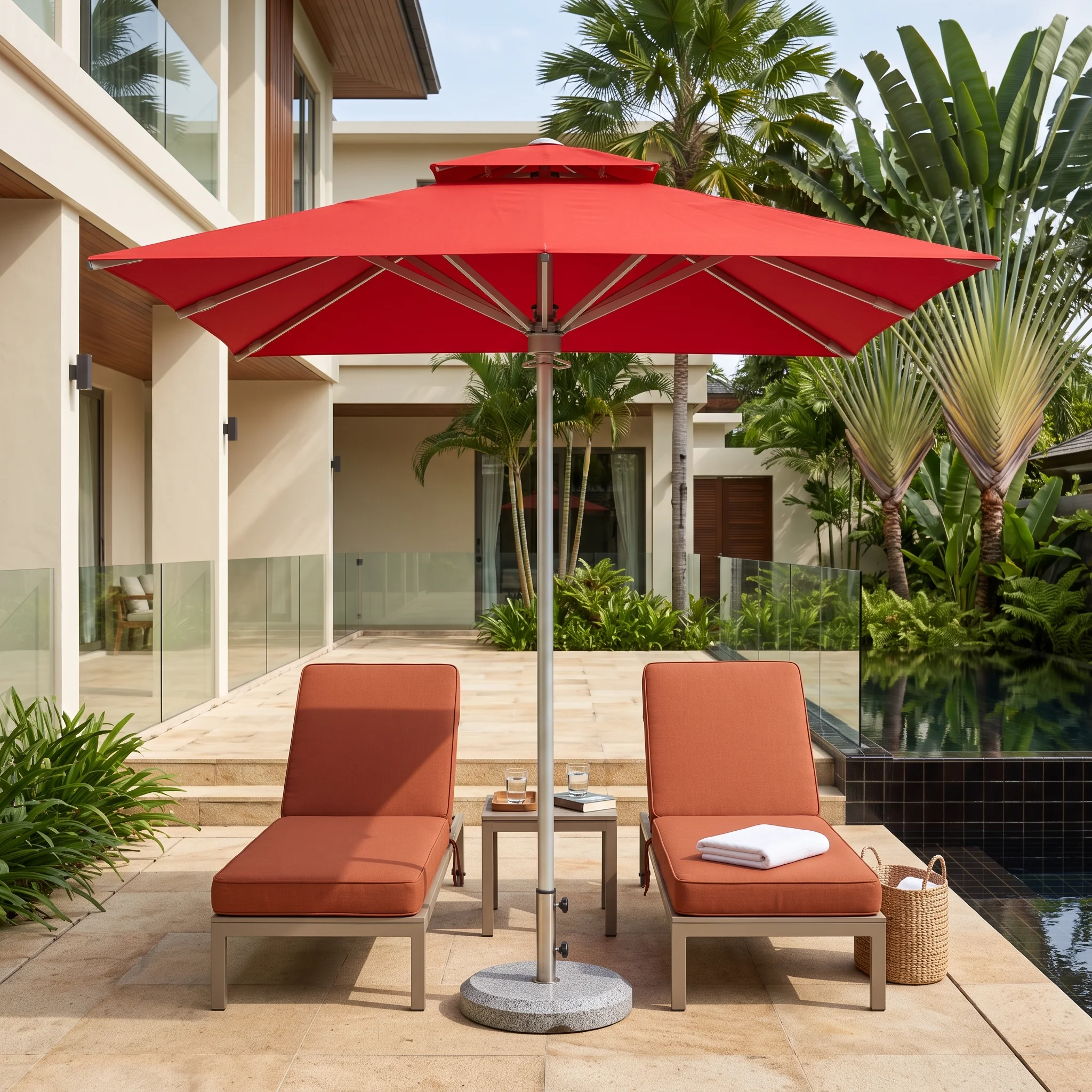 SOLIS HYDRAULIC SQUARE PARASOL - Image 4
